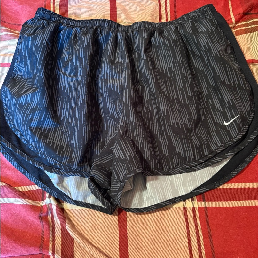 Nike Women's Black and white Athletic Shorts